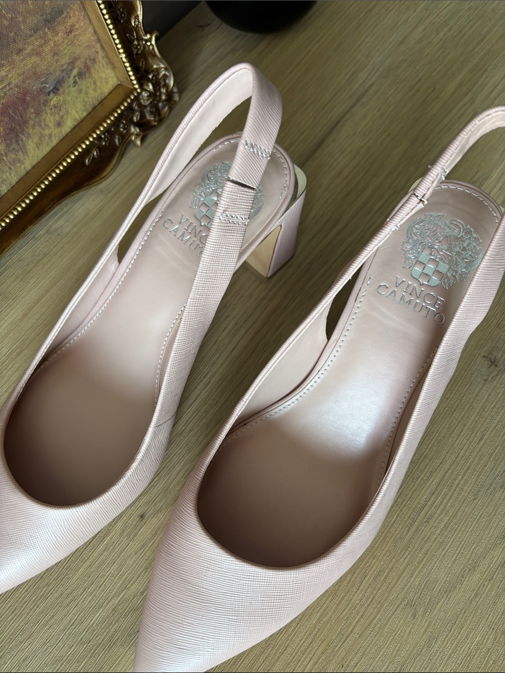 Vince Camuto Blush Pink Slingback Hamden Pumps - Picture 4 of 8